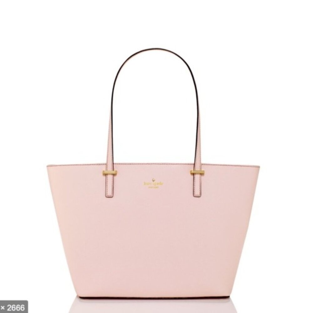 Kate Spade NY Harmony Pink Leather Shoulder Bag Tote Purse Large